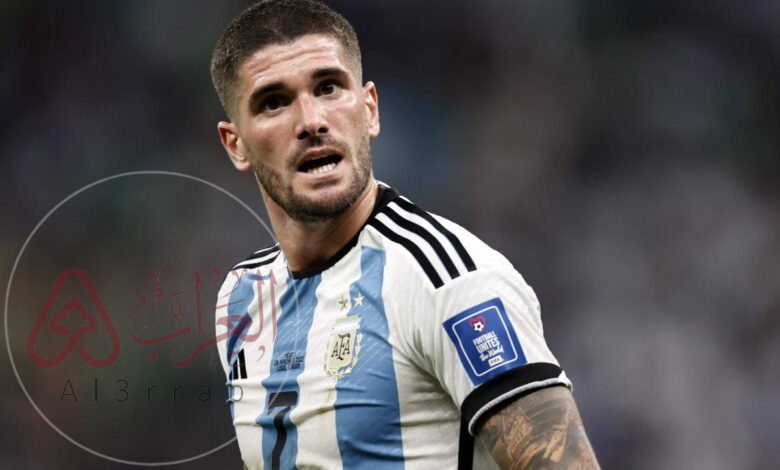 كم عمر رودريغو دي بول لاعب الأرجنتين