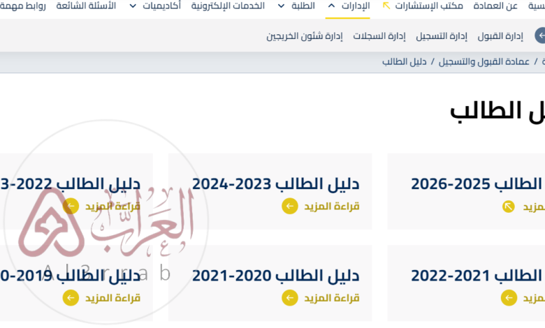 دليل الطالب جامعة الكويت 2026.. كل ما تحتاج معرفته بصيغة PDF