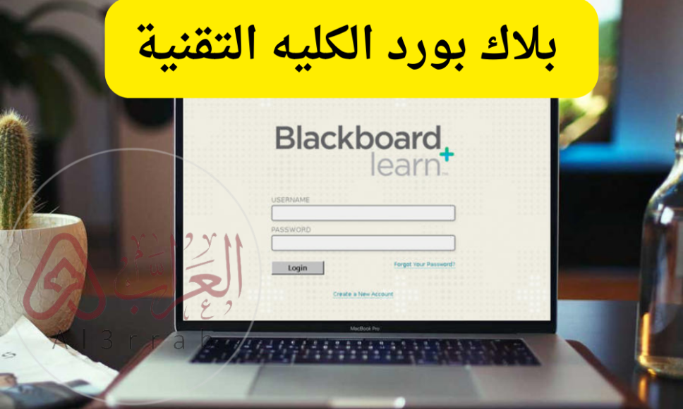 رابط التسجيل في بلاك بورد الكلية التقنية Blackboard مع الشرح
