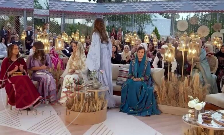 فيديو رقص الملكة رانيا في حنة رجوة ال سيف كامل