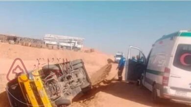 فيديو لحظة وقوع حادث شرق العوينات اليوم