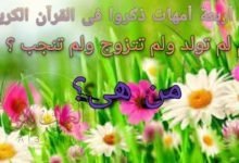 من هي المرأة التي لم تلد ولم تتزوج ولم تنجب