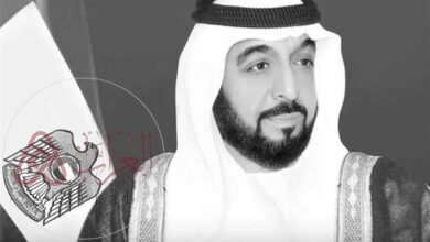 عبارات رثاء في الشيخ خليفة بن زايد حزينة