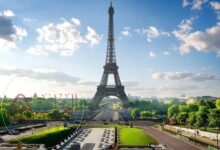 فيديو احتراق برج ايفل في فرنسا