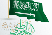 شعار اليوم الوطني 96 مفرغ