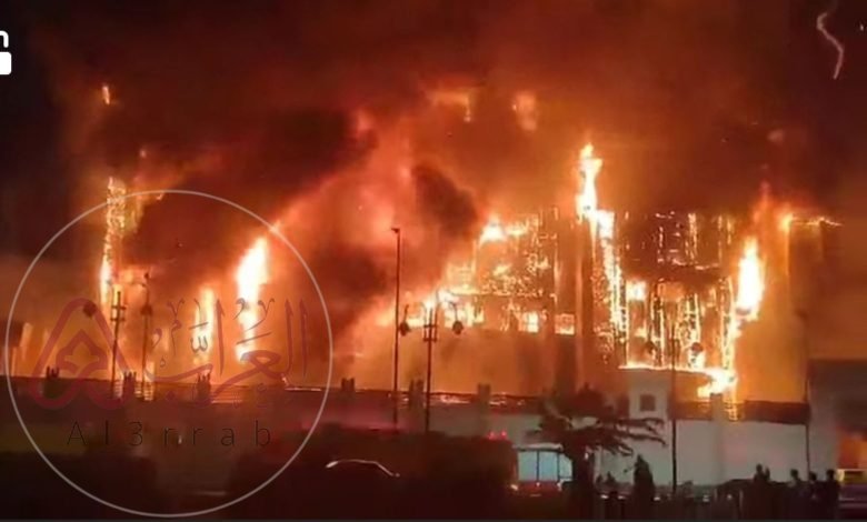 فيديو حريق مديرية امن الاسماعيلية كامل