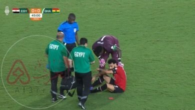 فيديو... لحظة اصابة محمد صلاح وخروجه في الدقيقة 45