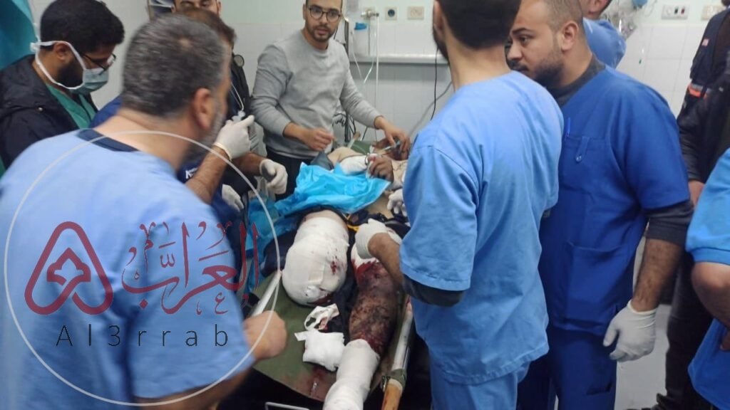 اصابة اسماعيل ابو عمر مراسل الجزيرة