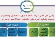 الشبهة هي كل أمر تردد حكمه بين الحلال والحرام، بحيث يشتبه أمره على المكلف أحلال هو أم حرام كالمعاملات والمطاعم التي يتردد في حكمها ؟