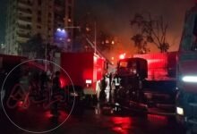 سبب حريق استوديو الاهرام..التفاصيل كاملة صور وفيديو