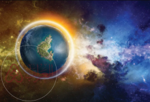 هو كل ما يحيط بنا من نجوم، ومجرات، ومخلوقات حية. الكون. الشهب. النيازك.