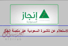 استعلام عن تأشيرة برقم الطلب عبر انجاز 2025