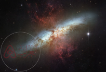 المجرات التي تظهر على شكل أقراص مسطحة مع انتفاخات صفراء في مركزها هي