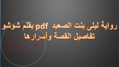 رواية ليلى بنت الصعيد pdf بقلم شوشو:تفاصيل القصة وأسرارها