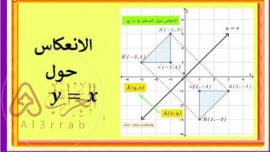 x'y'z'w' هي صورة xyzwبالانعكاس حول المستقيم a .