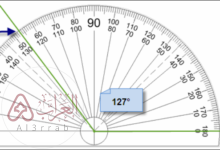 التسميات الصحيحة للزاوية الممثلة أدناه هي