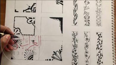 الوحدة الزخرفية هي التي تتكون من الأشكال الزخرفية والخطوط المتلاقية