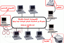 يطلق على مجموعة الحاسبات التي يتم ربطها مع بعضها البعض أو مع أجهزة أخرى كالطابعات