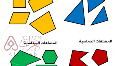 المضلع من بين الأشكال التالية هو